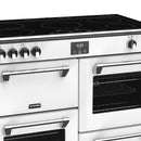 STOVES RICHMOND Deluxe S1000 EGG INDUCTION CB Icy White/Chrome 