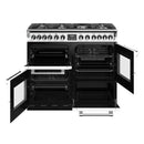 STOVES RICHMOND Deluxe S1000 DF GAS CB Icy White/Chrome 