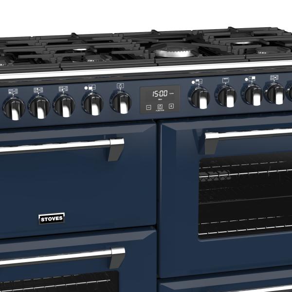STOVES RICHMOND Deluxe S1100 DF GAS CB Midnight Blue/Chrom