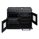 STOVES RICHMOND Deluxe S1100 DF GAS CB Midnight Blue/Chrome 