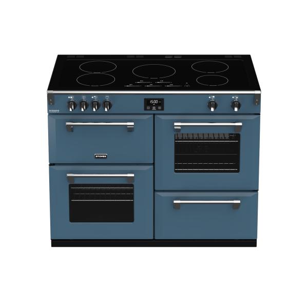 STOVES RICHMOND Deluxe S1100 EGG INDUCTION CB Thunder Blue/Chrome 