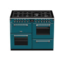 POÊLES RICHMOND Deluxe S1100 DF GAZ CB Kingfisher Teal/Chrom 