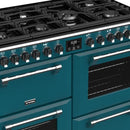 POÊLES RICHMOND Deluxe S1100 DF GAZ CB Kingfisher Teal/Chrom 