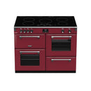 POÊLES RICHMOND Deluxe S1100 EGG INDUCTION CB Chili Red/Chrome 