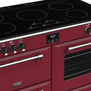 POÊLES RICHMOND Deluxe S1100 EGG INDUCTION CB Chili Red/Chrome 