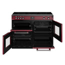 POÊLES RICHMOND Deluxe S1100 EGG INDUCTION CB Chili Red/Chrome 