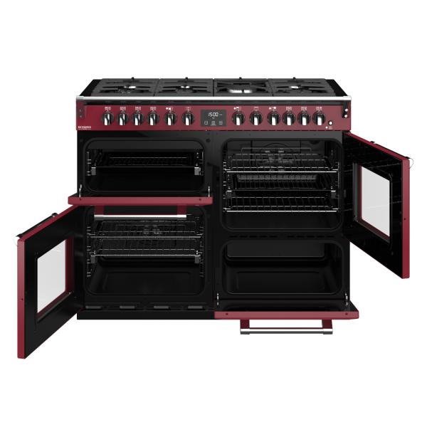 STOVES RICHMOND Deluxe S1100 DF GAS CB Chili Red/Chrom