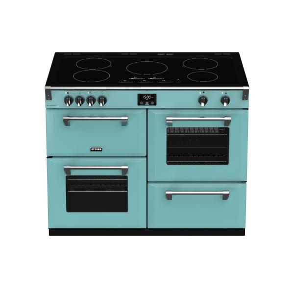 STOVES RICHMOND Deluxe S1100 EGG INDUCTION CB Country Blue/Chrome 