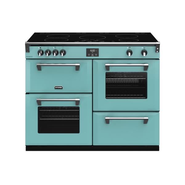 STOVES RICHMOND Deluxe S1100 EGG INDUCTION CB Country Blue/Chrome 