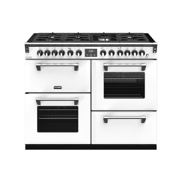STOVES RICHMOND Deluxe S1100 DF GAS CB Icy White/Chrome 