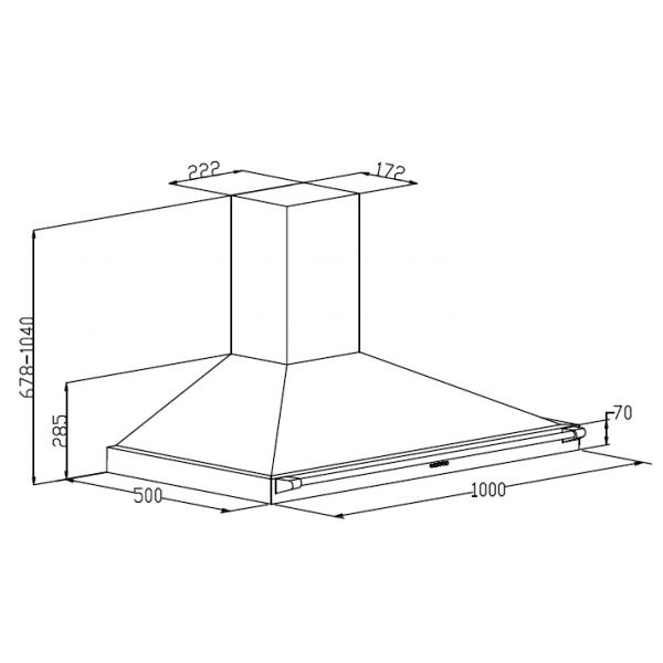 STOVES S1000 RICH CHIM RAIL Black 
