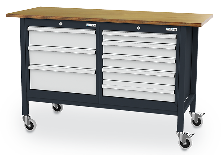 Mobile box workbench, WxDxH 1500x600x960 mm