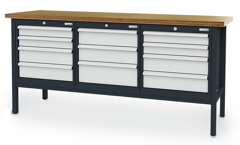 Box workbench, WxDxH 2000x600x960 mm