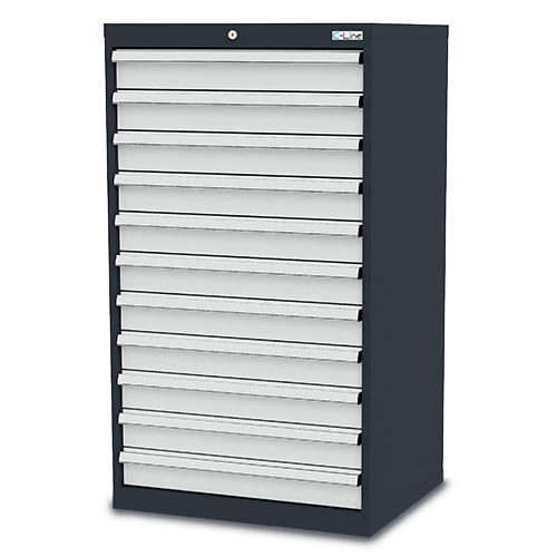 Drawer cabinet, drawers: 11x100 WxDxH 700x575x1220 mm