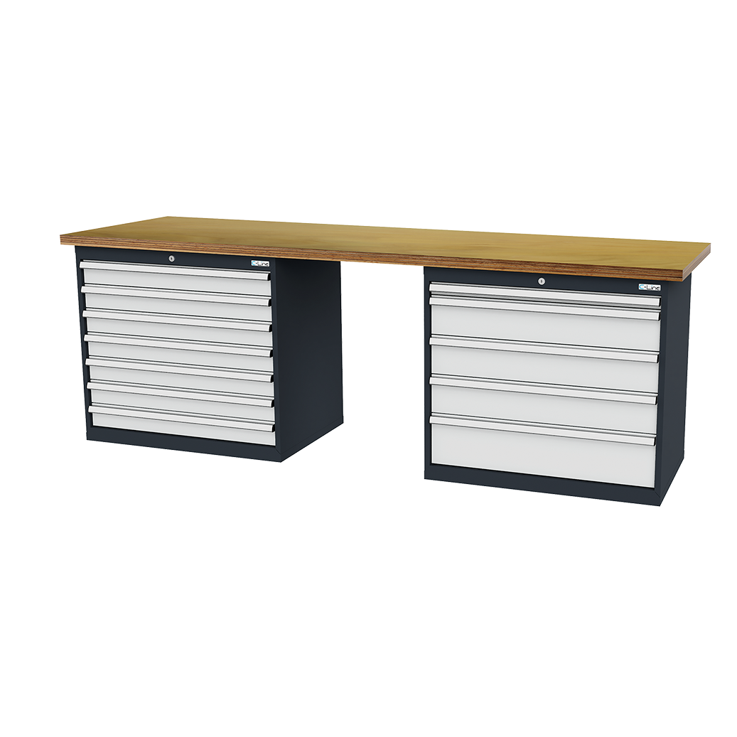 Reihenwerkbank, BxTxH 2500x600x860 mm