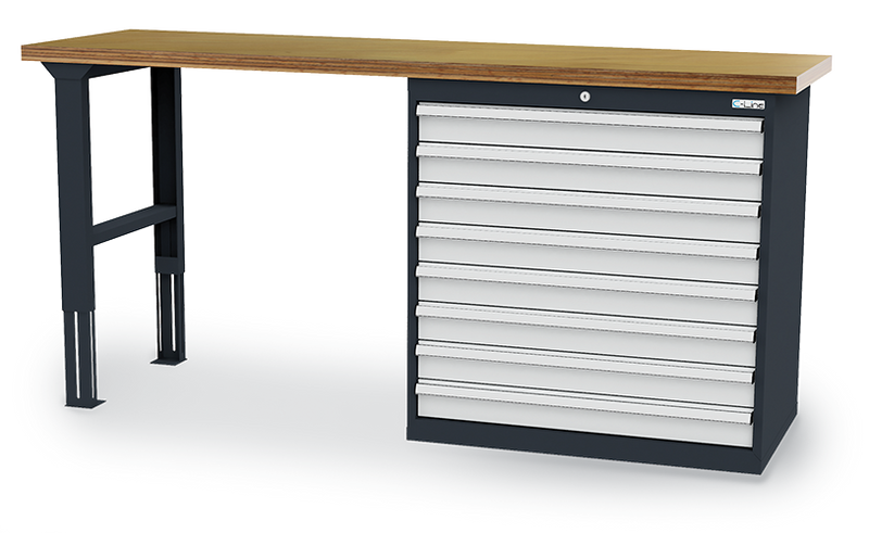Reihenwerkbank, BxTxH 2000x600x960 mm