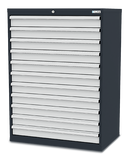 Drawer cabinet, drawers: 11x100 WxDxH 900x575x1220 mm