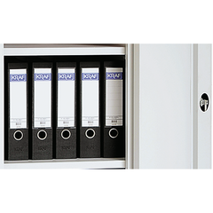 Simplaflex double door wardrobe,
 4 galvanized shelves, load capacity 80 kg,
 WxDxH 920x420x1950 mm – Vorschau 4