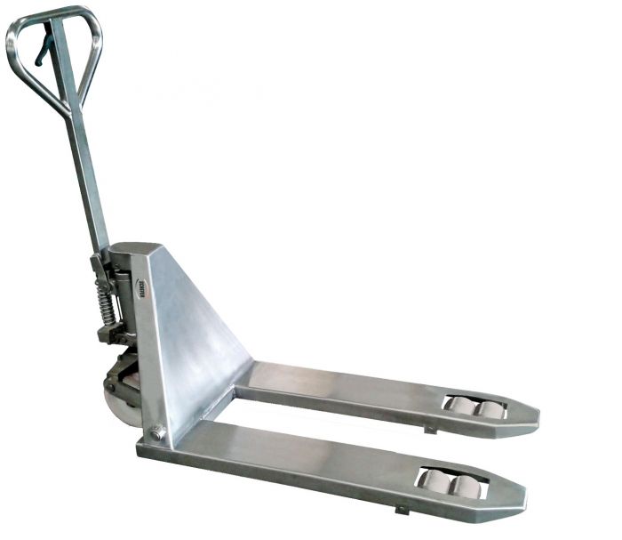 Transpalette Schefer Premium en acier inoxydable