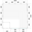 Sentiotec Harvia Comfort Large solid sauna