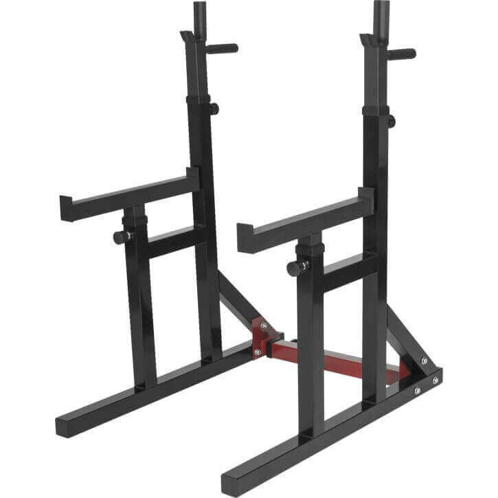 GORILLA SPORTS Squat Rack incl. Olympia Bumper Plate barbell set 170 kg