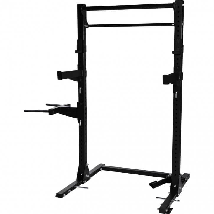 GORILLA SPORTS Multifunctional Squat Rack in schwarz