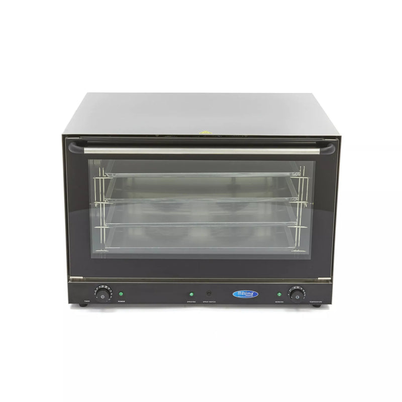 MAXIMA Gastro Konvektionsofen - Dampf - Passt 4 Tabletts (60 x 40 cm) - Eingebauter Timer