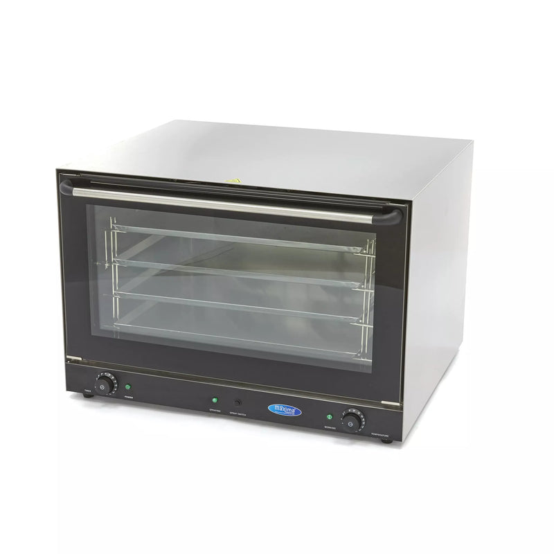 MAXIMA Gastro Konvektionsofen - Dampf - Passt 4 Tabletts (60 x 40 cm) - Eingebauter Timer