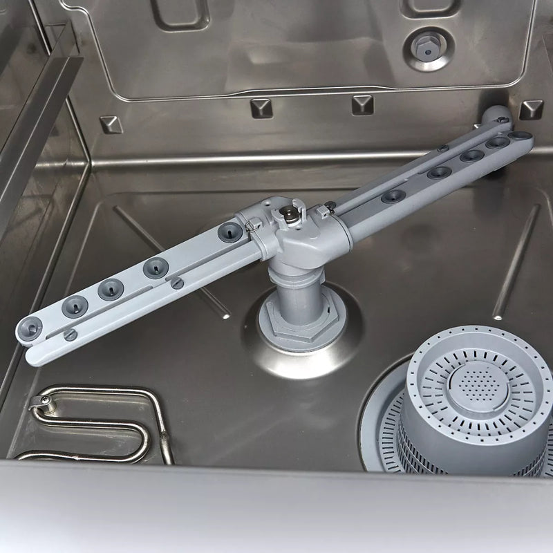 MAXIMA Gastro Geschirrspüler-Unterbau - 50 x 50 cm - mit Abfluss-, Spülenhilfe- und Seifenpumpen - 230 V