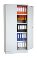 Simplaflex double door wardrobe,
 4 galvanized shelves, load capacity 80 kg,
 WxDxH 920x420x1950 mm