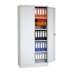 Simplaflex Flügeltürenschrank, 4 verzinkte Fachböden, Tragkraft 80 kg,BxTxH 920x420x1950 mm – Vorschau 1