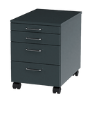 Simplaflex mobile container with 4 drawers